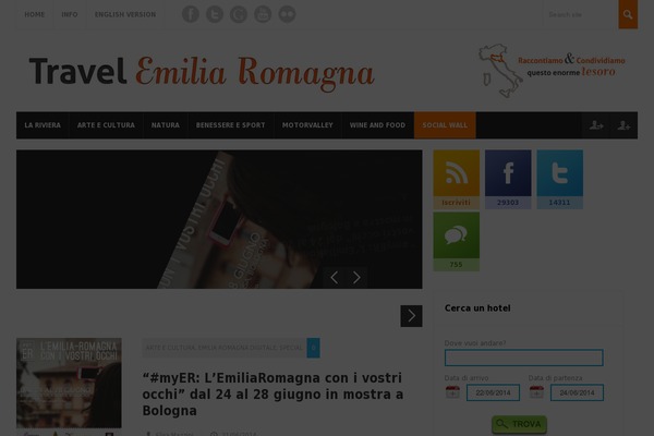 travelemiliaromagna.it site used Wp-themetravel