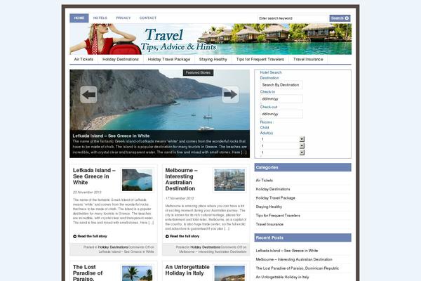 Gazette theme site design template sample