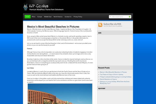 travelgeeze.com site used Wp-genius-prem