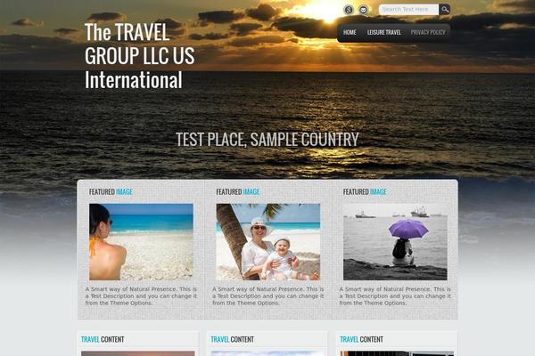 Travel Lite theme site design template sample