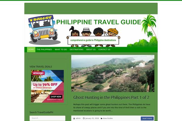 Travelify theme site design template sample