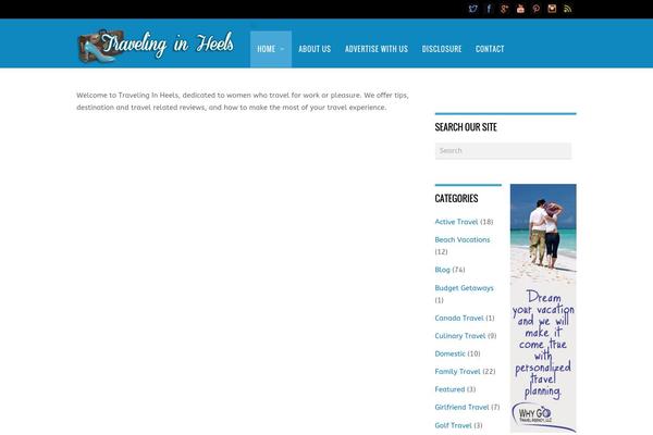 Magazine theme site design template sample