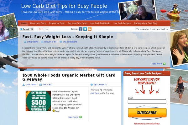 Recipe-blogger theme site design template sample