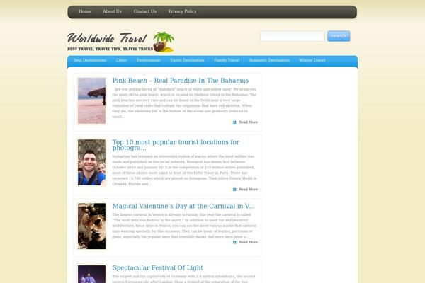 EarthlyTouch theme site design template sample