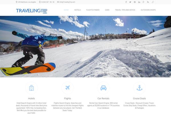 Xenia theme site design template sample