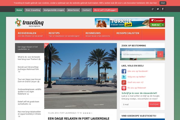 Travel-magazine theme site design template sample