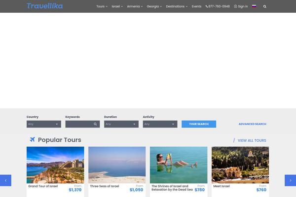 TravelTour theme site design template sample