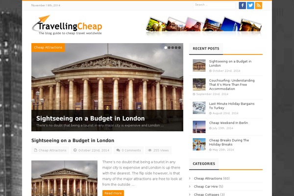 Journal theme site design template sample