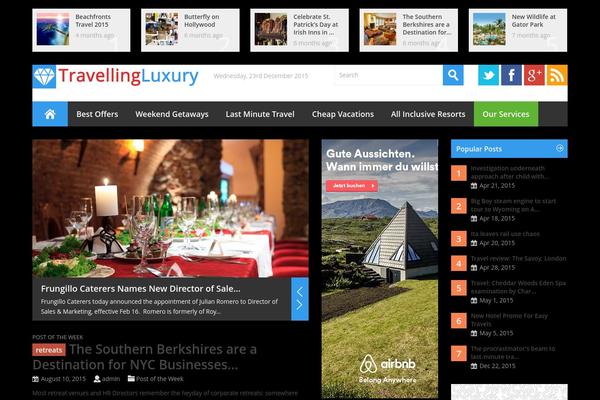 Metro theme site design template sample