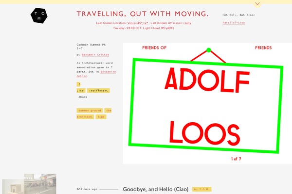travellingoutwithmoving.org site used Tom