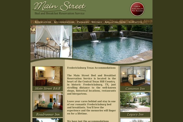 Mainstreet theme site design template sample