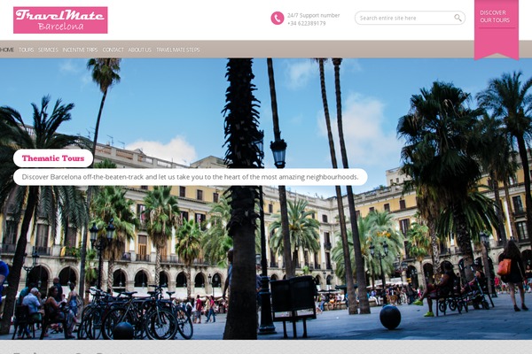 TravelTour theme site design template sample