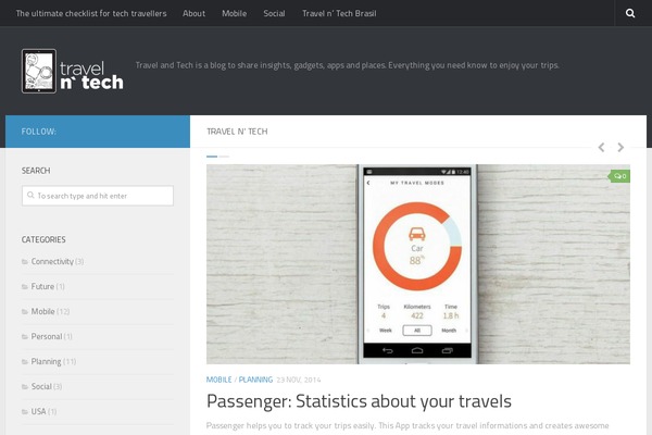 Hueman theme site design template sample