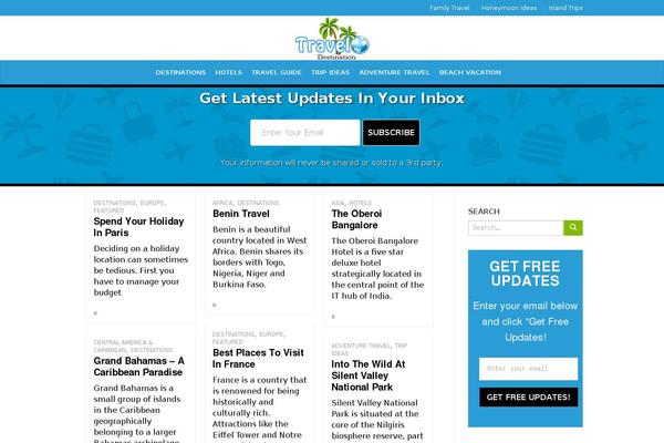 travelodestination.com site used Newspread