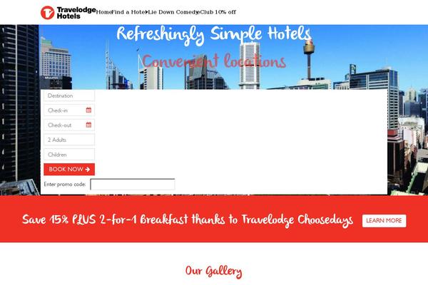 travelodgehotels.com.au site used Travelodge