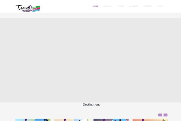 Travelo theme site design template sample