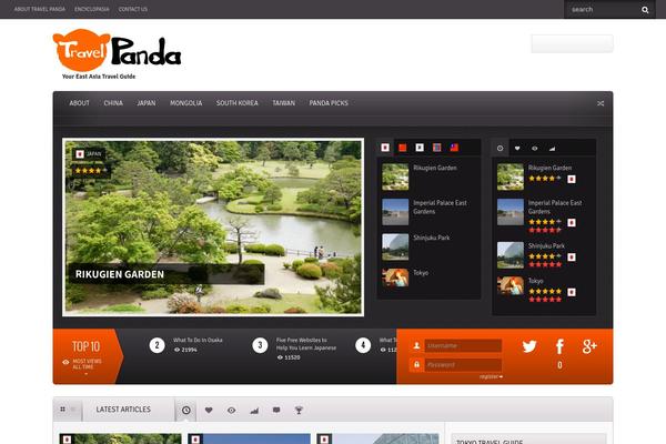 Flavor theme site design template sample
