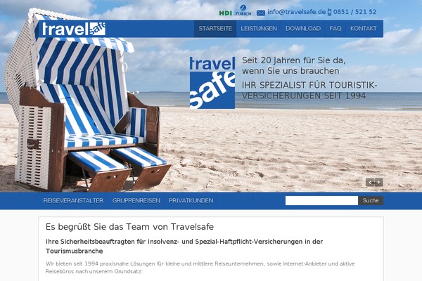 travelsafe.de site used Travelsafe