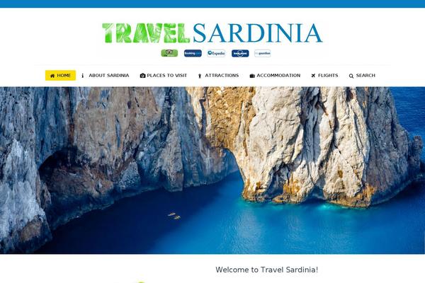 Trendy Travel theme site design template sample