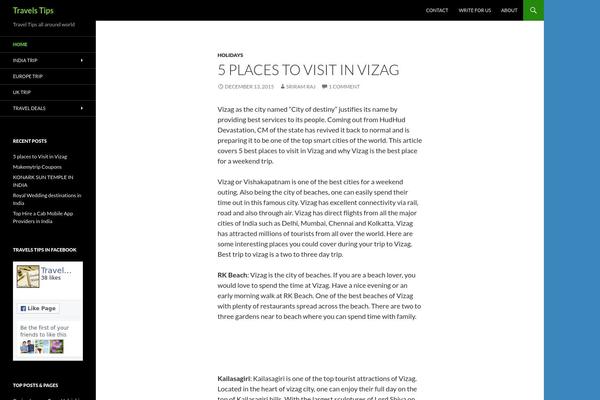 Voyage Parent theme site design template sample