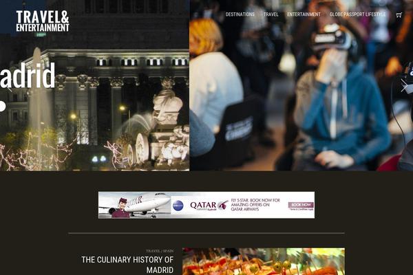 Voyager theme site design template sample