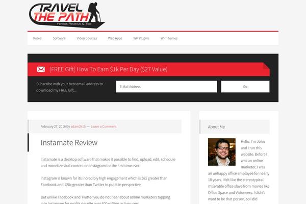 Generate Pro theme site design template sample