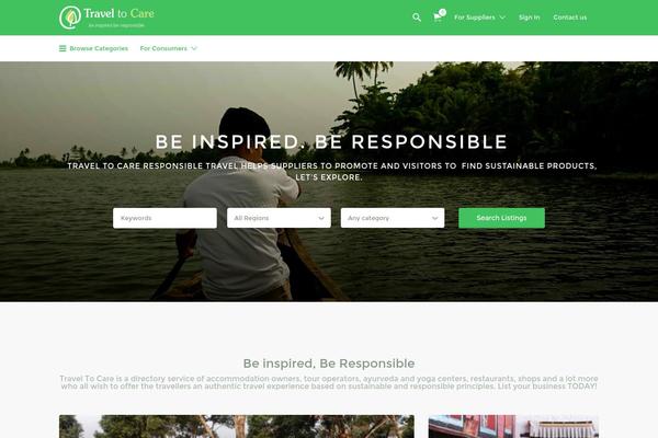 Listify theme site design template sample