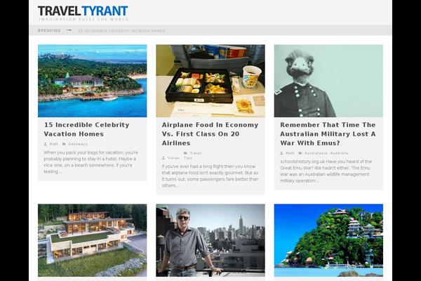 Valenti Child theme site design template sample