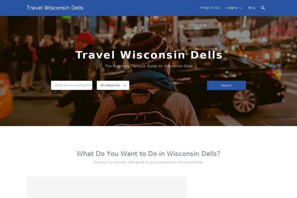 Listify Child theme site design template sample
