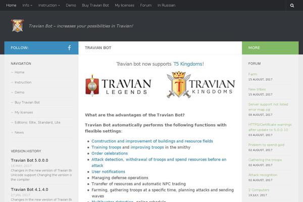 Hueman theme site design template sample