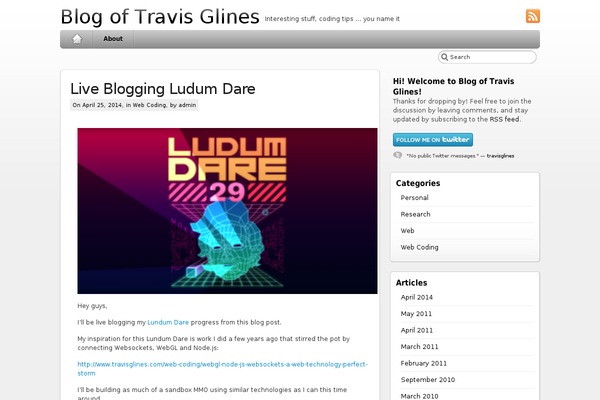 iBlog theme site design template sample