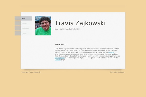 zBench theme site design template sample