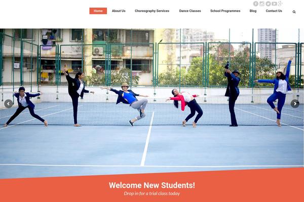 Dance-studio-child theme site design template sample