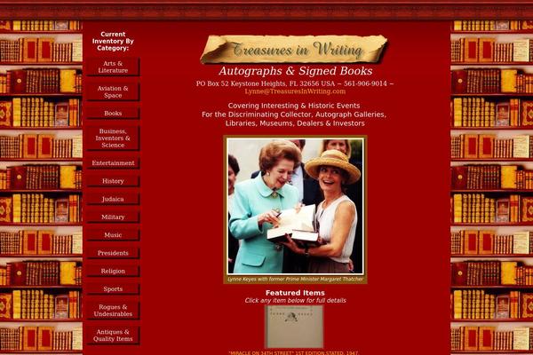 treasuresinwriting.com site used Tir