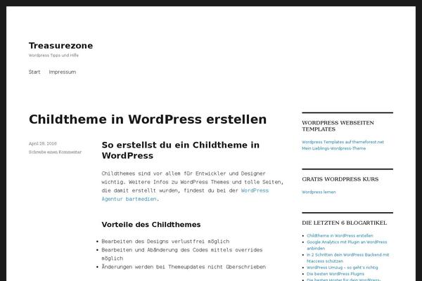 Twenty Sixteen theme site design template sample
