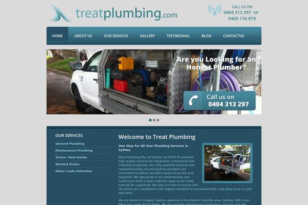 Blog theme site design template sample