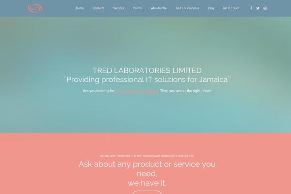 Marketing theme site design template sample