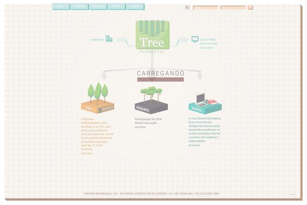 Tree theme site design template sample