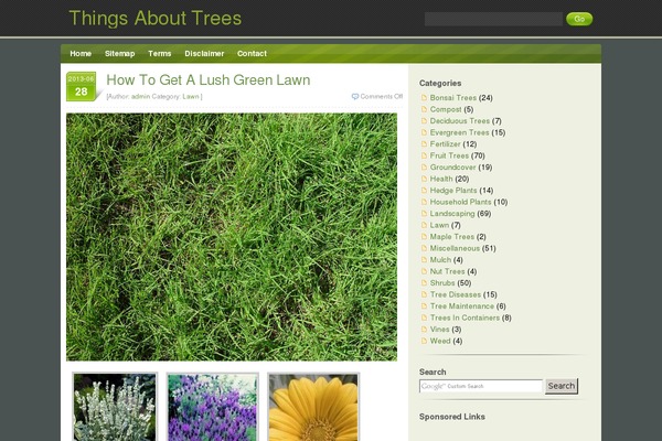 Green Hope theme site design template sample