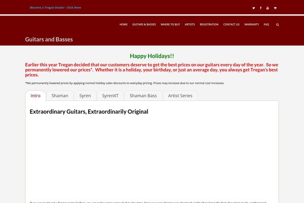 treganguitars.com site used Lavish-pro