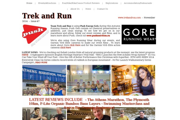 trekandrun.com site used Booktheme
