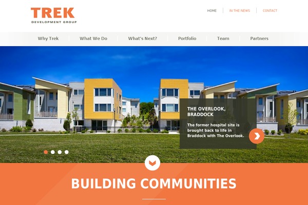 Trek theme site design template sample