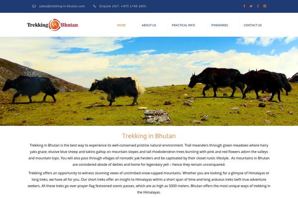 Trek theme site design template sample
