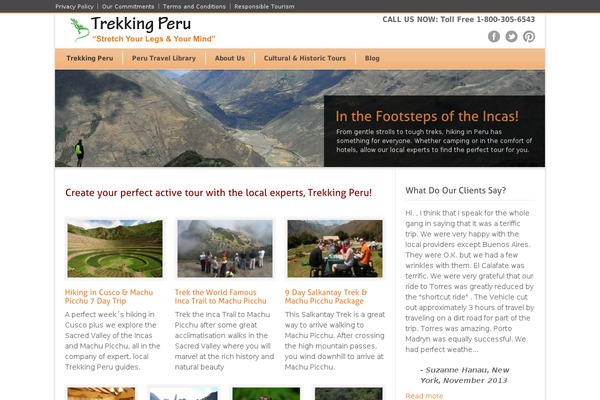trekkingperu.net site used Modernize v3.11