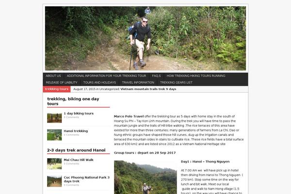 Adventure theme site design template sample