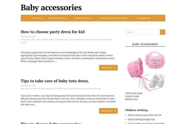 B3 theme site design template sample
