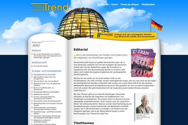 Trend theme site design template sample