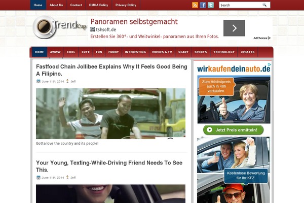 trendcup.com site used Colormusic