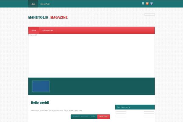 Mahutolismagazine theme site design template sample