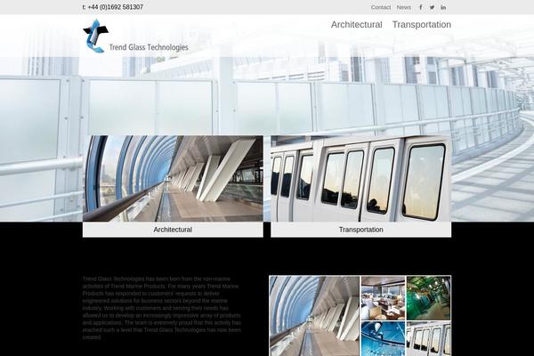 Trend theme site design template sample